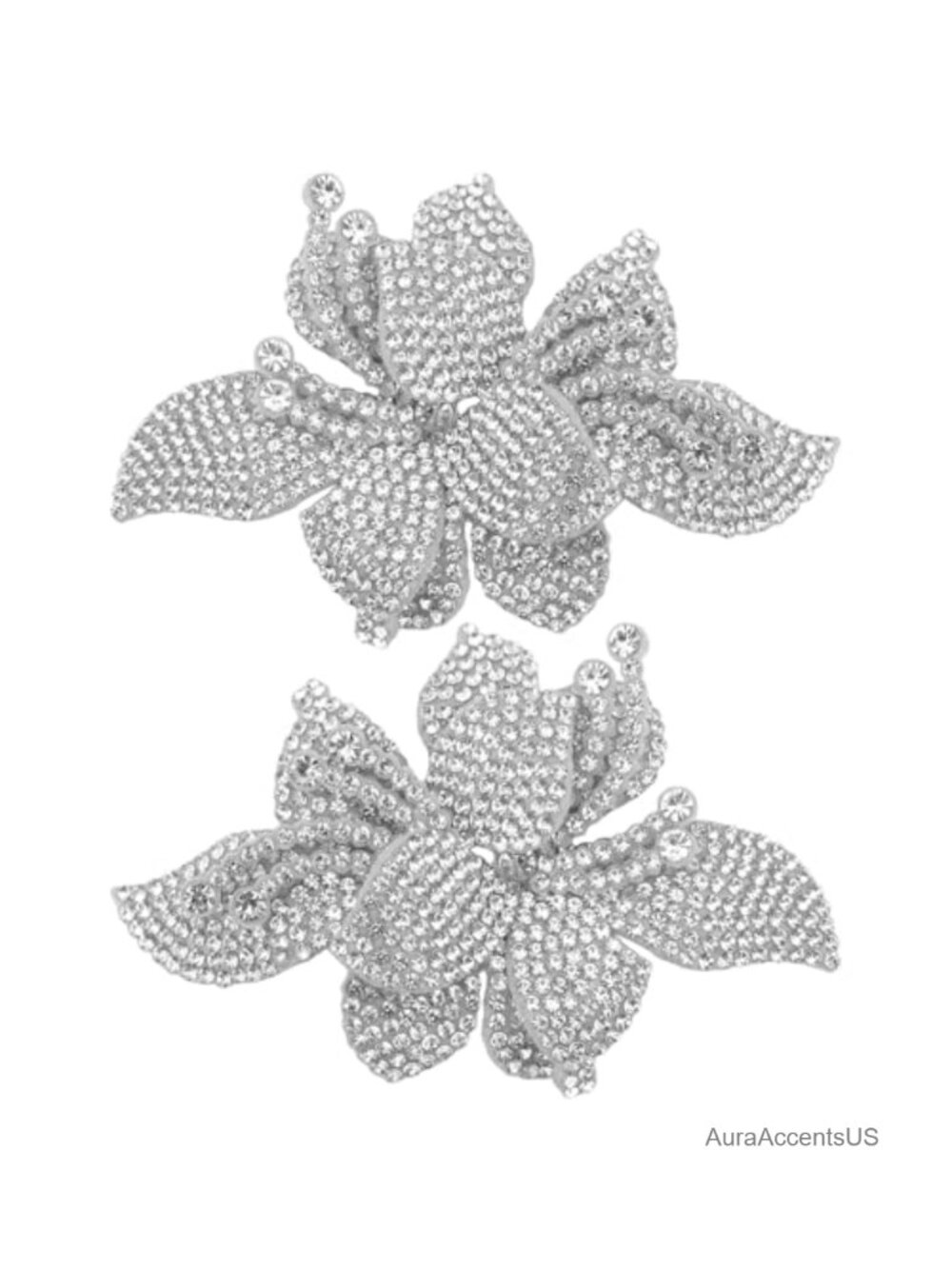2pc Rhinestone Shoe Clips Detachable Dress Shoe Jewelry Bridal Party